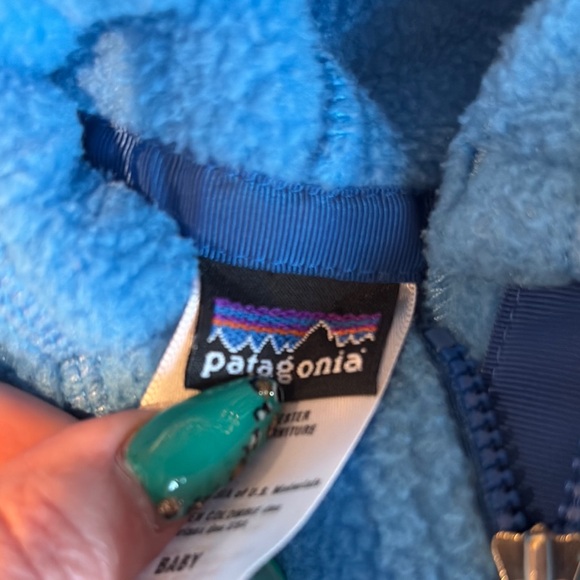 Patagonia Blue Fleece Baby Onesie - Picture 4 of 10